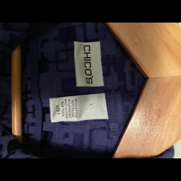 Chico’s Periwinkle Jacket Size 1 (Medium) - Picture 3 of 5